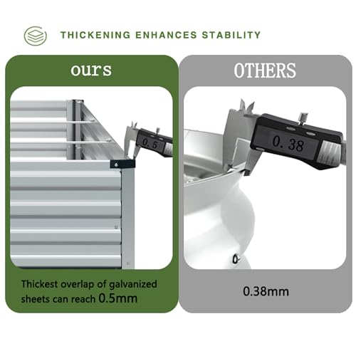 Galvanized Raised Garden Bed U366
