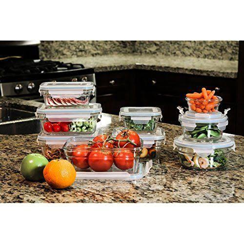 18-Piece Oven Safe Glass Container Set J530
