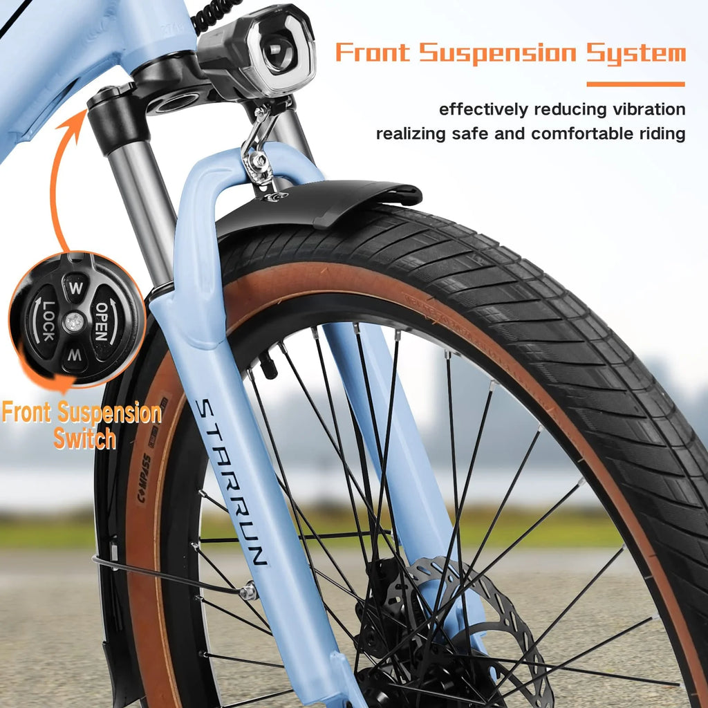 500W 48V 12Ah 7 Speed 26'' Electric Bicycle Q74730