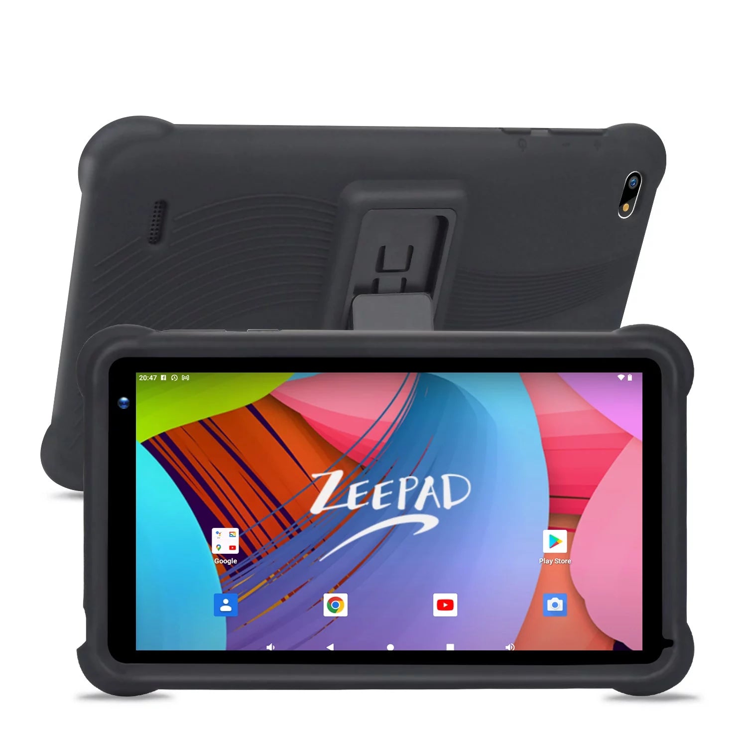 Black 7inch Kids Tablet Computer Android 12 32GB Storage Touch Screen L42161
