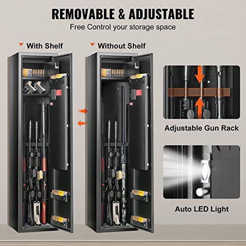 3-4 Rifles Gun Safe with Digital Keypad T1354