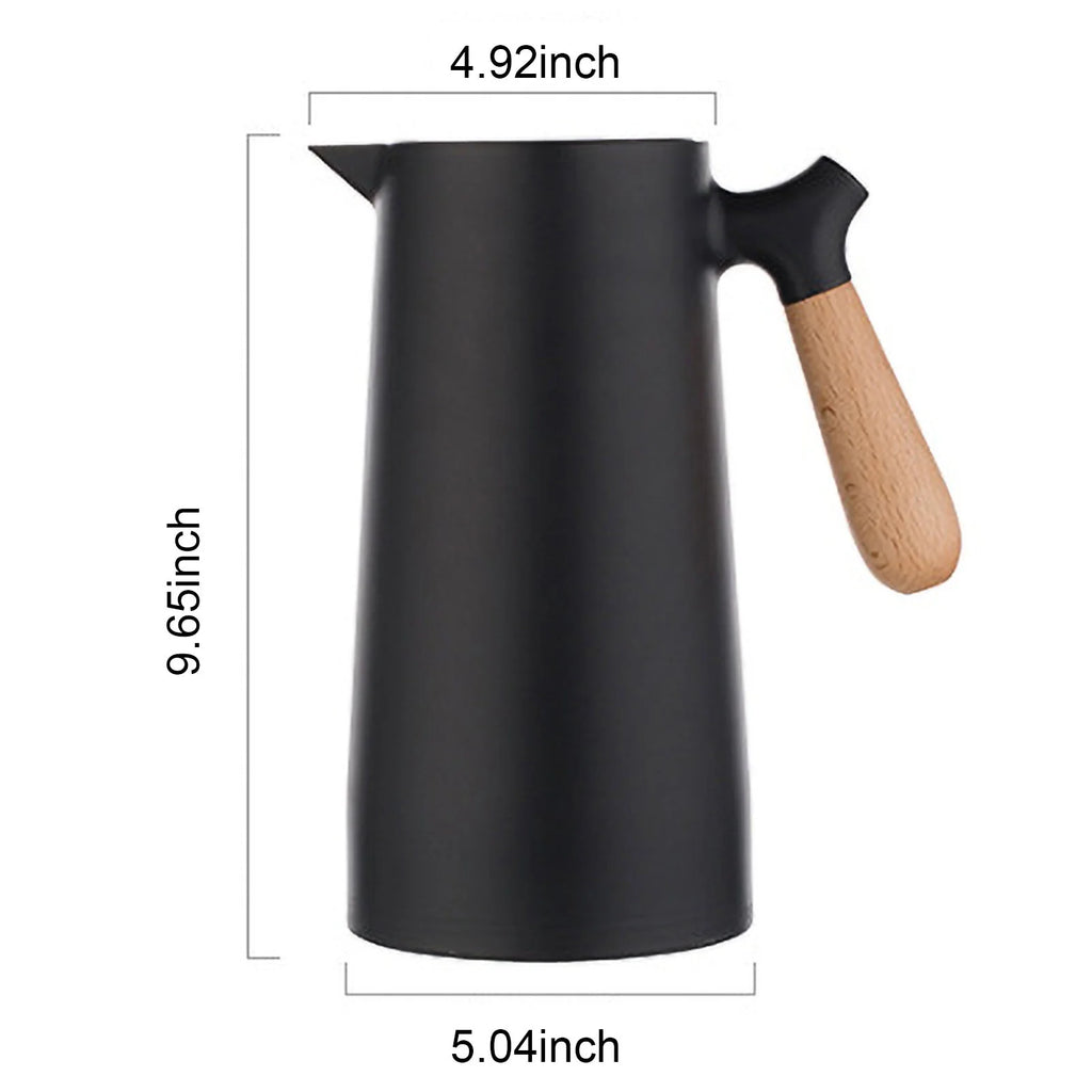 Large Thermal Coffee Carafe Double Walled Glass Liner Insulation Pot G964736