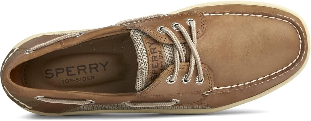 Men's Billfish 3-eye Boat Shoe Dark Tan F706