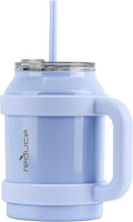 50 oz Stainless Steel Mug Tumbler with Handle and Straw K30716