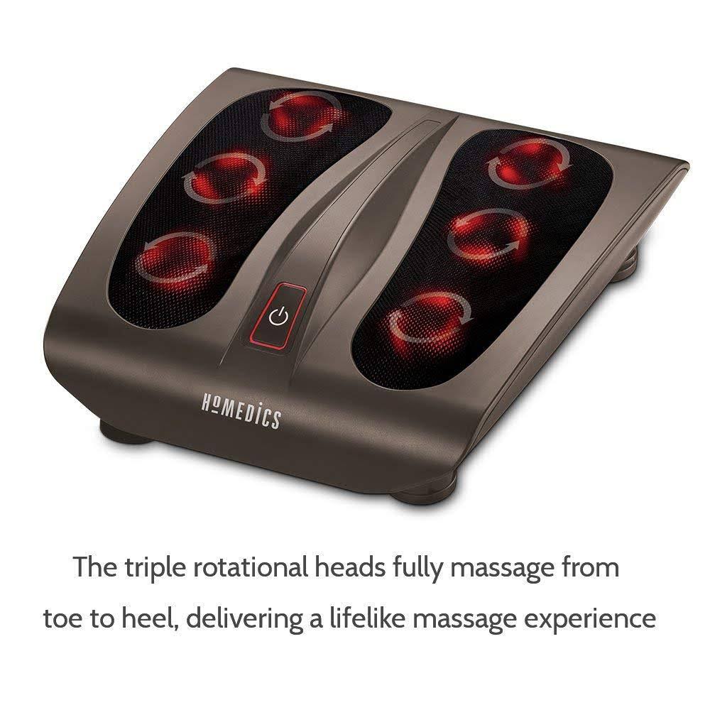 Triple Action Shiatsu Foot Massager with Heat Q980777