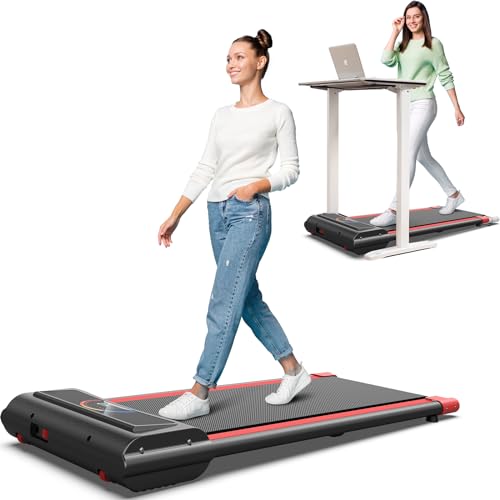 2 in 1 Walking Pad Treadmill with Remote Control 265LB Capacity E893237