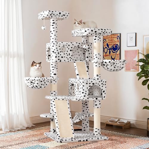 Grey Cat Tree with Sisal Scratching Posts S359073