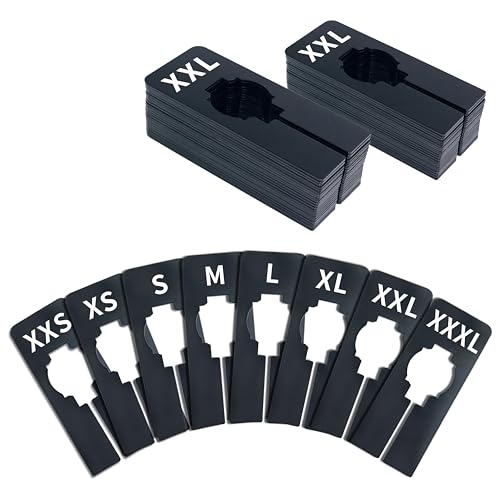 White Rectangular Closet Rack Dividers with Marker C9640