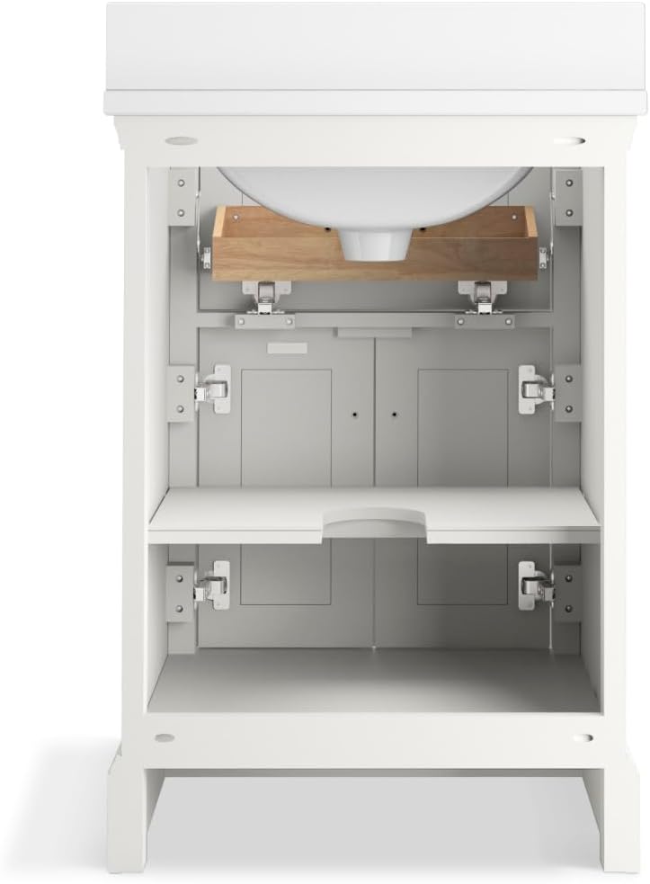 24 in. Bathroom Vanity Cabinet with Sink and Quartz Top T675717