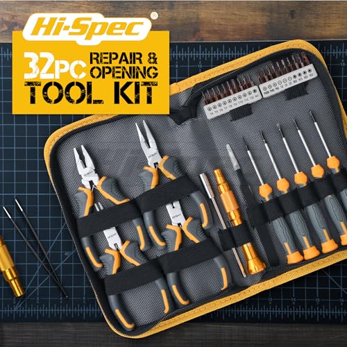 32pc Electronics Repair Tool Kit Set with Precision Small Screwdrivers P73693