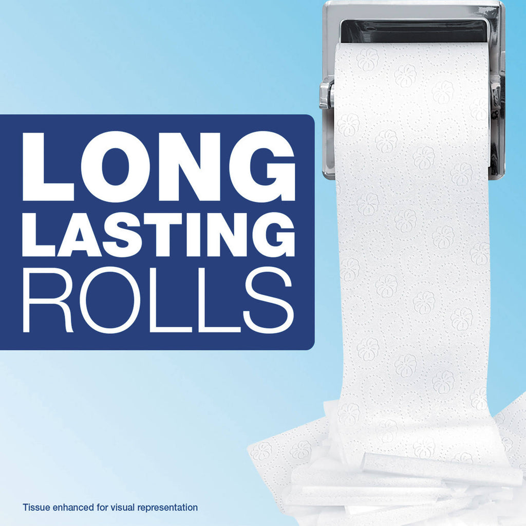 2-Ply White Bathroom Tissue, 450 Sheets/Roll, 75/Carton H513914