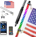 2pcs 3ft LED Whip Lights with Bluetooth L801