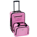 Pink Expandable 2-Piece Softside Upright Luggage Set A441575