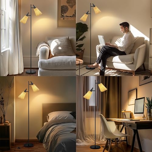 Gold Floor Lamp with Foot Switch Standing Lamp I842