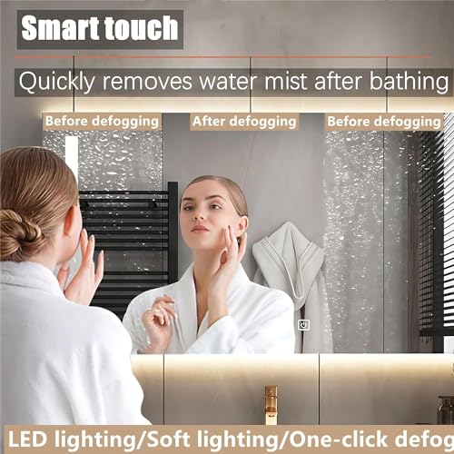 44" Freestanding Bathroom Vanity with Sink and LED Mirror Z1029