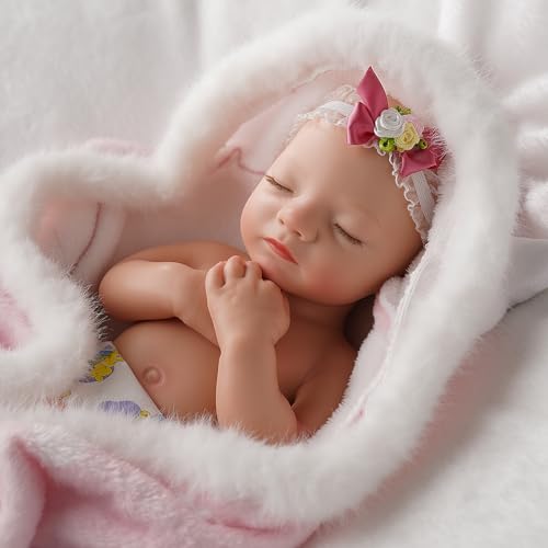 16 Inch Full Platinum Silicone Reborn Baby Doll K19365