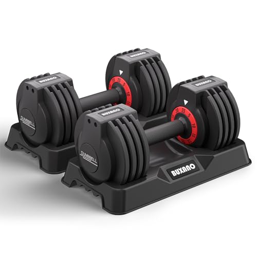 Adjustable Dumbbell 25LB Single Dumbbell Weight with Non-Slip Handle W859