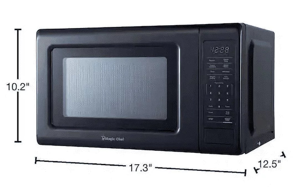 0.7 cu. ft. 700-Watt Countertop Microwave in Black U19292