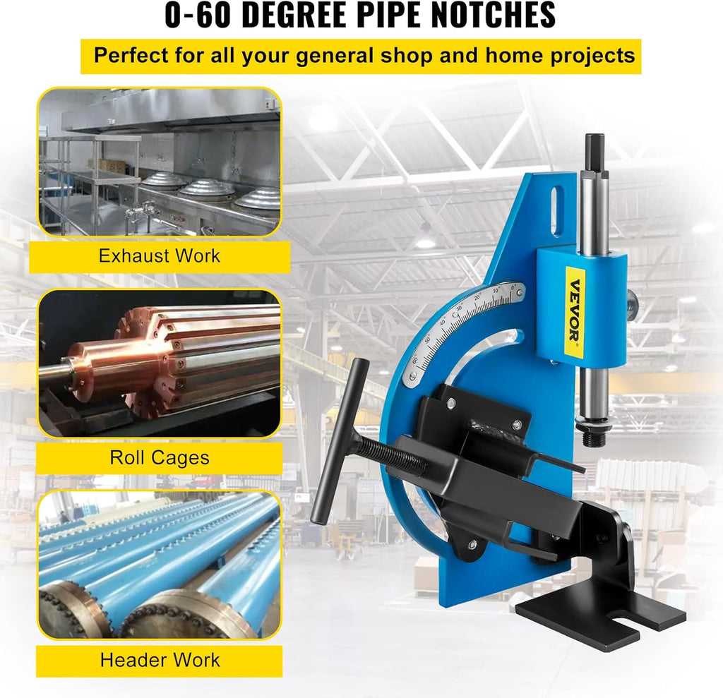 60 Degree Pipe Notcher for 2" Round Tubing M177