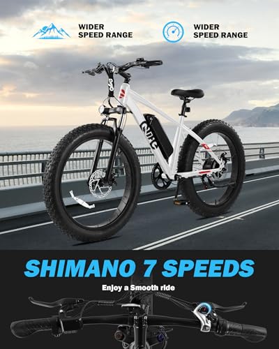 26x4.0 Fat Tire Electric Mountain Bike with 48V 13AH Battery R118
