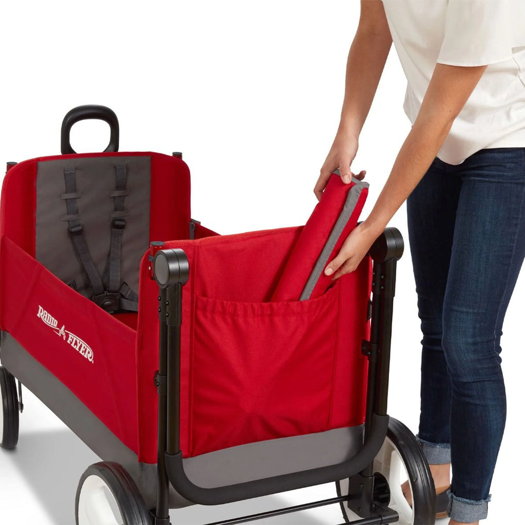 Red/Black Convertible Stroll N Wagon with Pull & Push Handle A971438