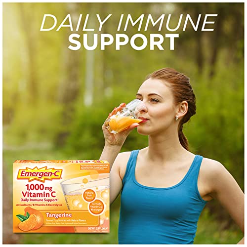 1000mg Vitamin C Powder with Antioxidants, B Vitamins and Electrolytes, Strawberry Kiwi Flavor - 30 Count S1193