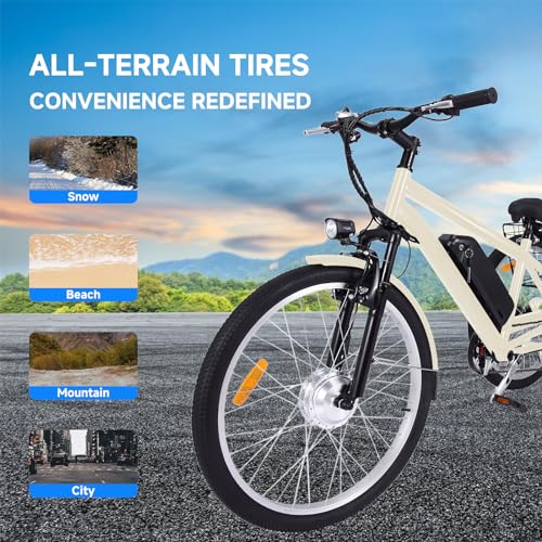 24"&26" 3 Wheel Mountain Electric Bicycle with Basket B60555