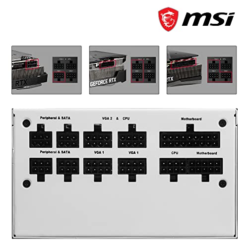White 850W Full Modular ATX Power Supply O4007