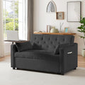 3 in1 Velvet Convertible Loveseat Sleeper Sofa Bed with Storage Pockets S58690