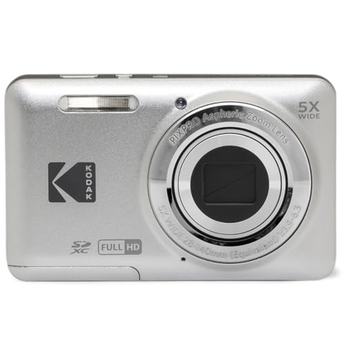 16MP Digital Camera 5X Optical Zoom 28mm Wide Angle 1080P Full HD Video 2.7" LCD (Blue) O299419