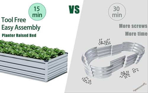 Galvanized Raised Garden Bed U366