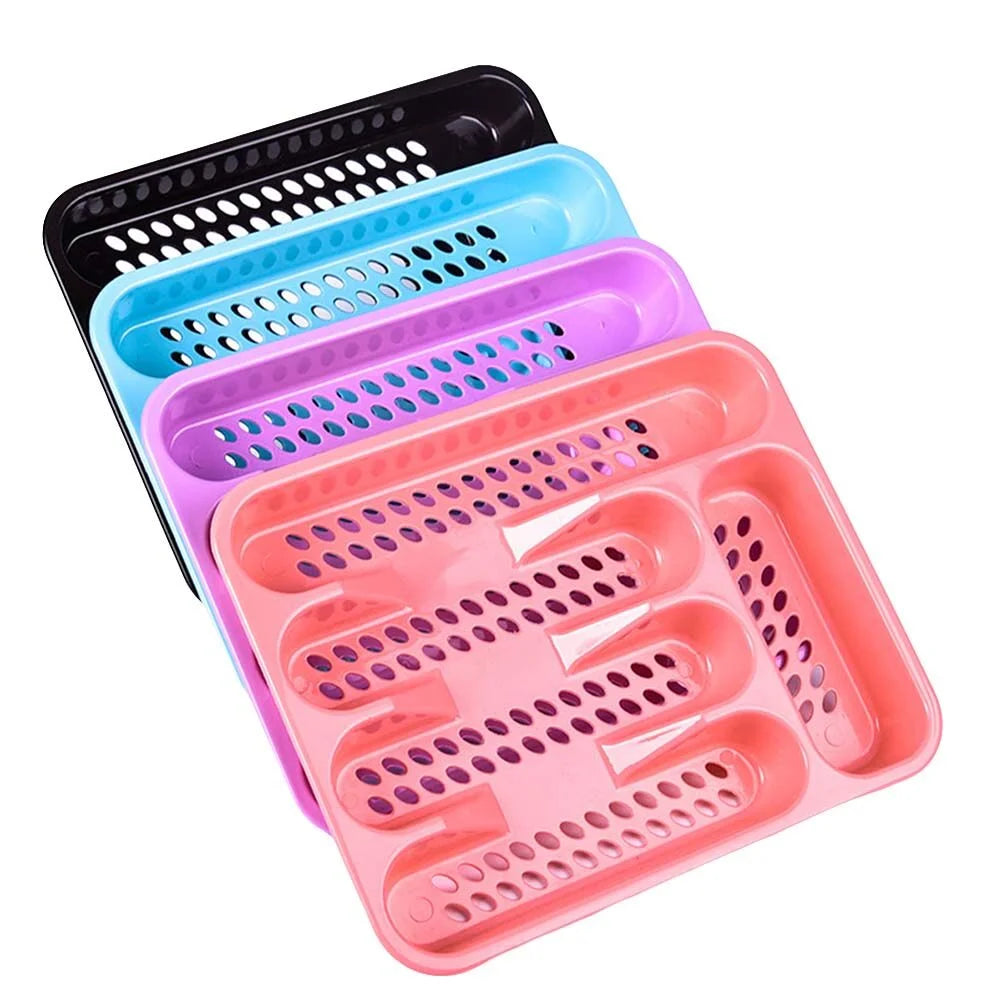 3 Count Kitchen Drawer Storage Tray with Lids Cutlery Organiser C408