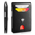 Slim RFID Blocking Front Pocket Bifold Wallets with Money Clip T5846
