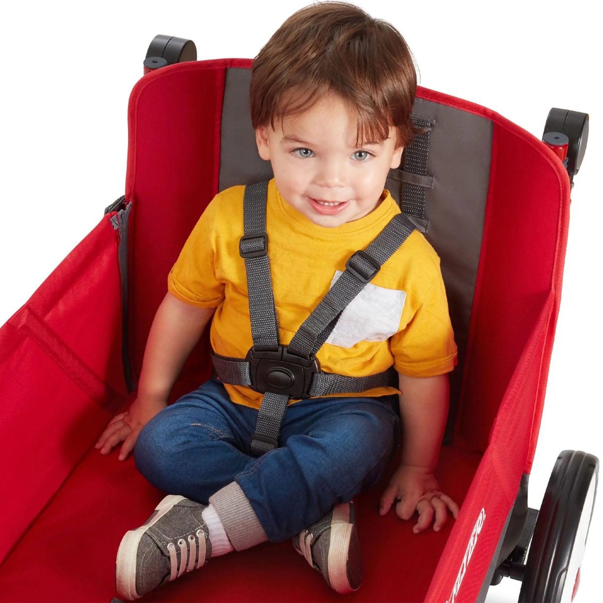 Red/Black Convertible Stroll N Wagon with Pull & Push Handle A971438