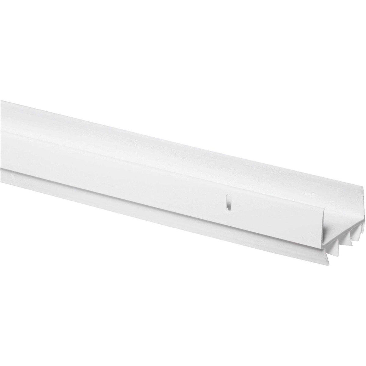 White U-Shaped Door Bottom With Vinyl Fins A7062