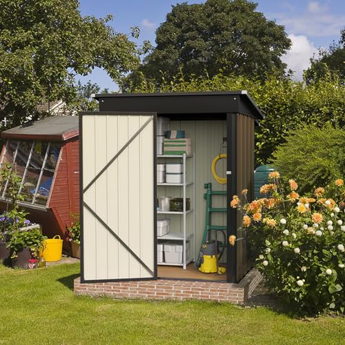 5 x 3 FT Waterproof Metal Garden Storage Shed B8724