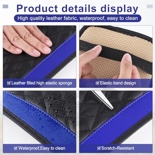 Black PU Leather Car Armrest Cover N690