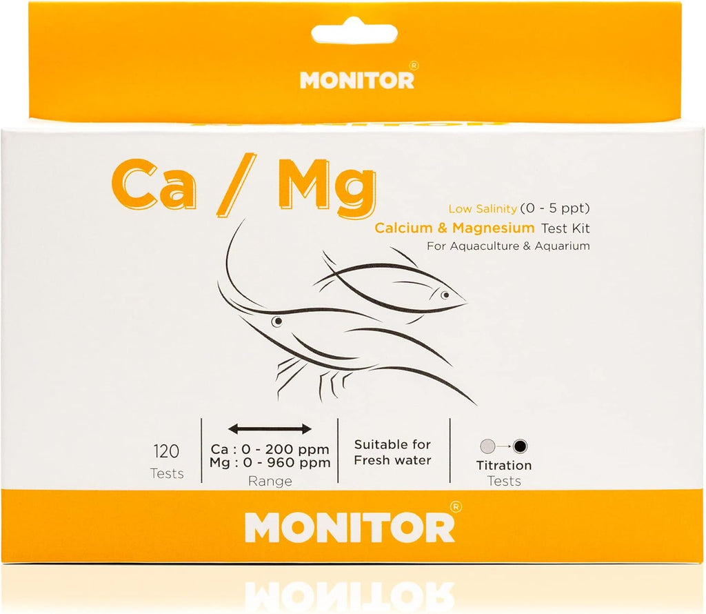 Monitor Calcium/Magnesium Low Salinity (0-5 PPT) Test KIT (120 Tests) T854358