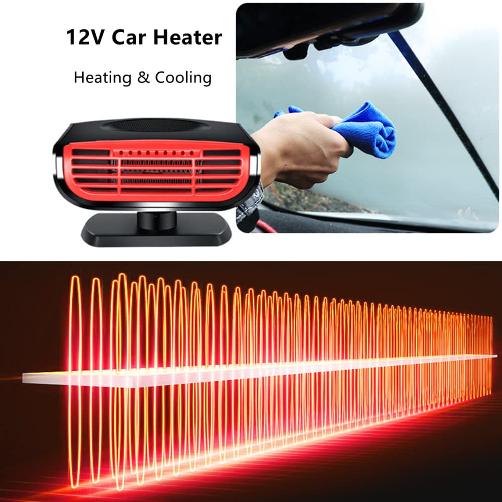 Portable 12V 150W Car Heater Defroster Fan with Cigarette Lighter Plug X993810