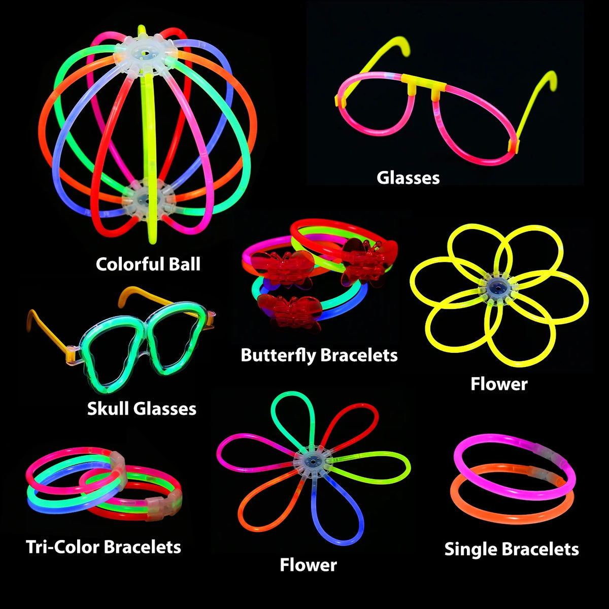 Pack of 567 Glow Sticks D230