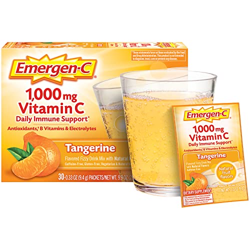 1000mg Vitamin C Powder with Antioxidants, B Vitamins and Electrolytes, Strawberry Kiwi Flavor - 30 Count S1193