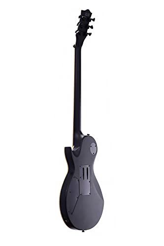 Satin Black Solid Body Electric Guitar with Floyd Rose Tremolo F441825