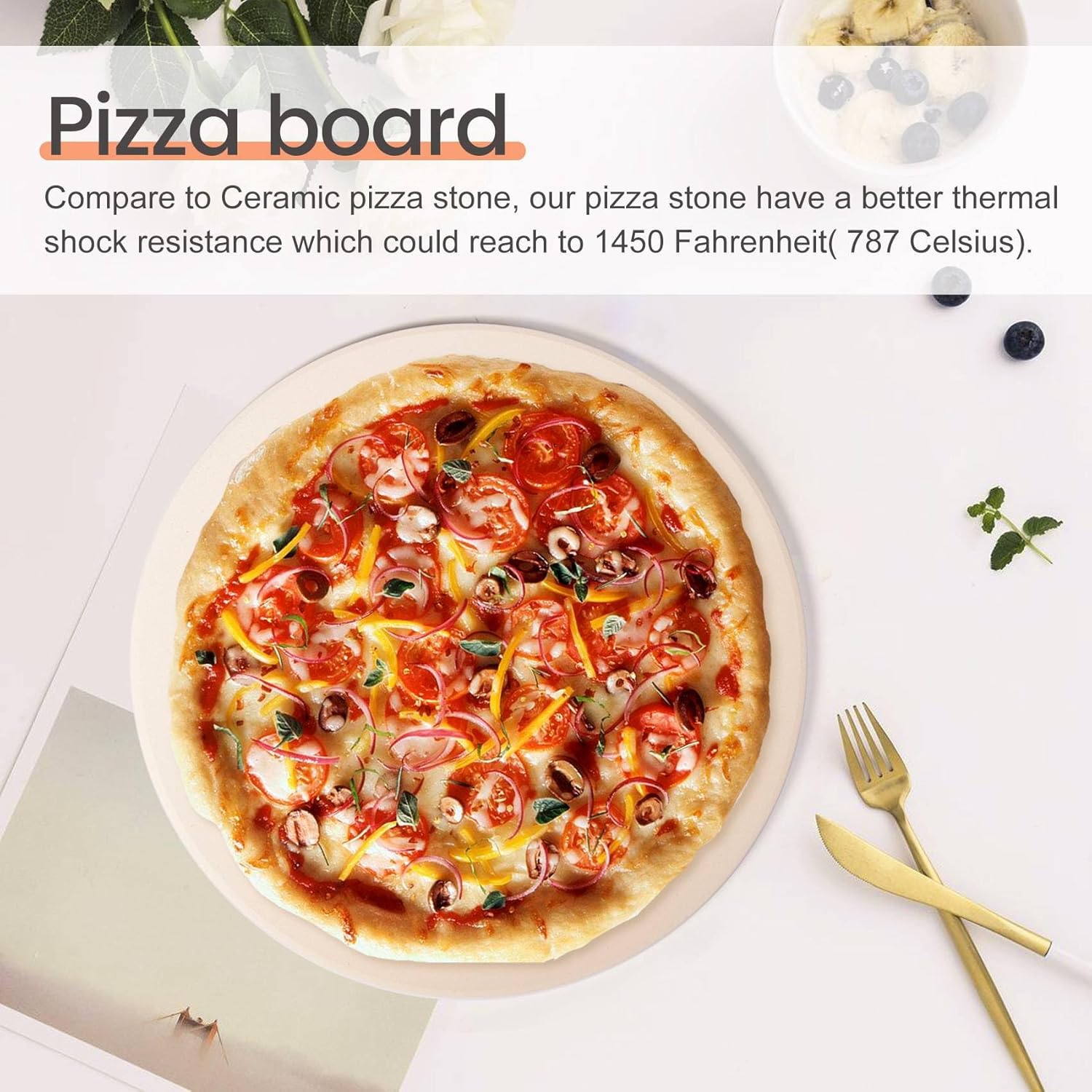 12 Inch Ceramic Pizza Stone P502227