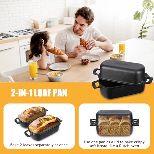 Cast Iron Loaf Pan with Lid R8741