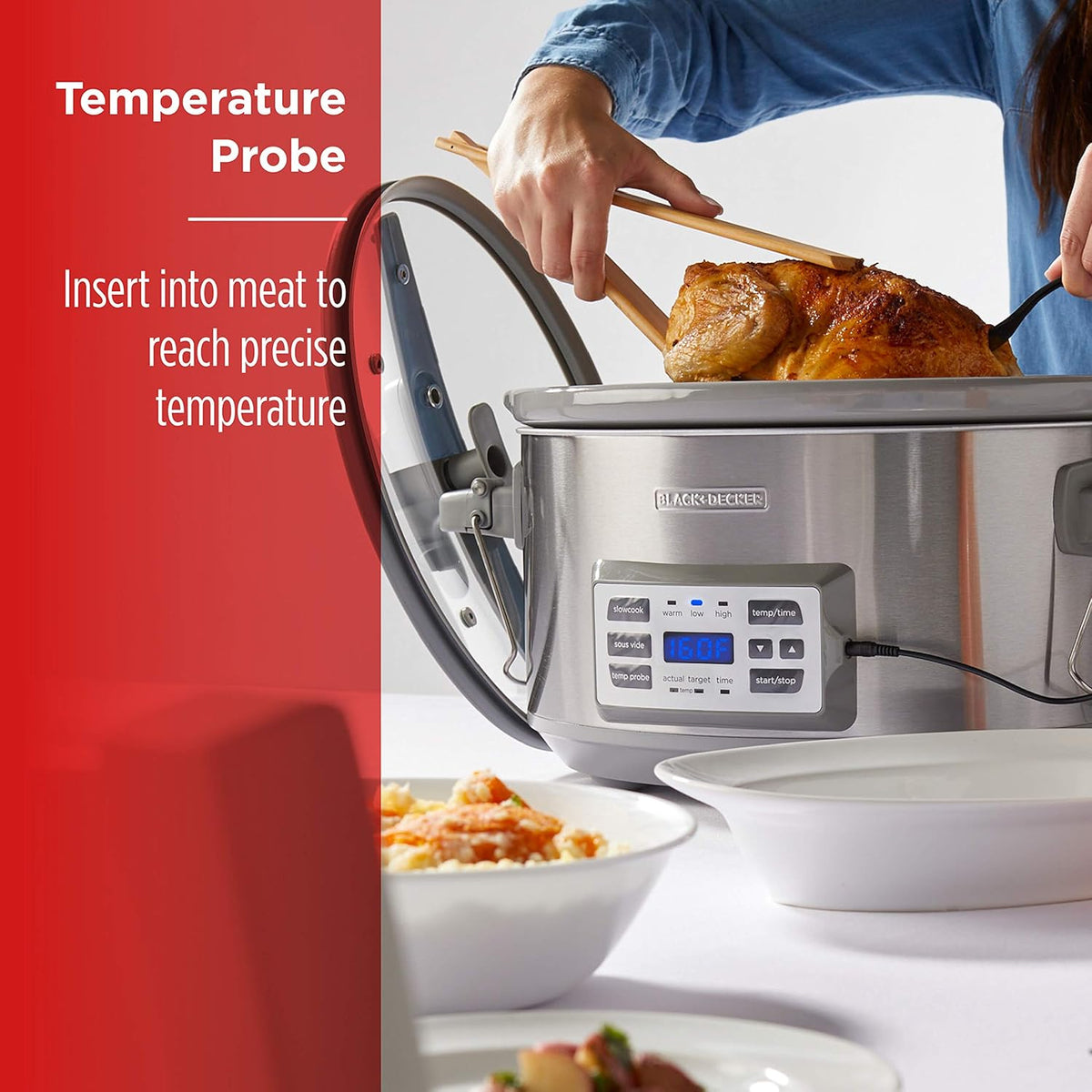 7-Quart Digital Slow Cooker with Locking Lid F324351