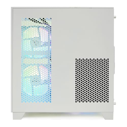 White Gaming PC Desktop with Ryzen 5 5500, GeForce RTX 3050 6GB, 16GB DDR4, 1TB NVME SSD A614