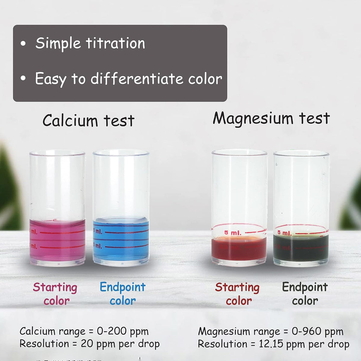 Monitor Calcium/Magnesium Low Salinity (0-5 PPT) Test KIT (120 Tests) T854358