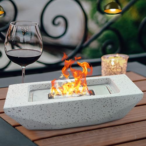Concrete-Black 12.5" Portable Tabletop Fire Pit Bowl P33575