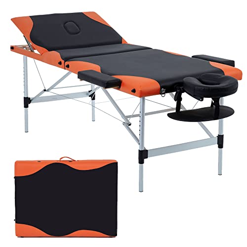 Portable 28 inch Wide Adjustable Folding Massage Table with Non-Woven Bag E18408