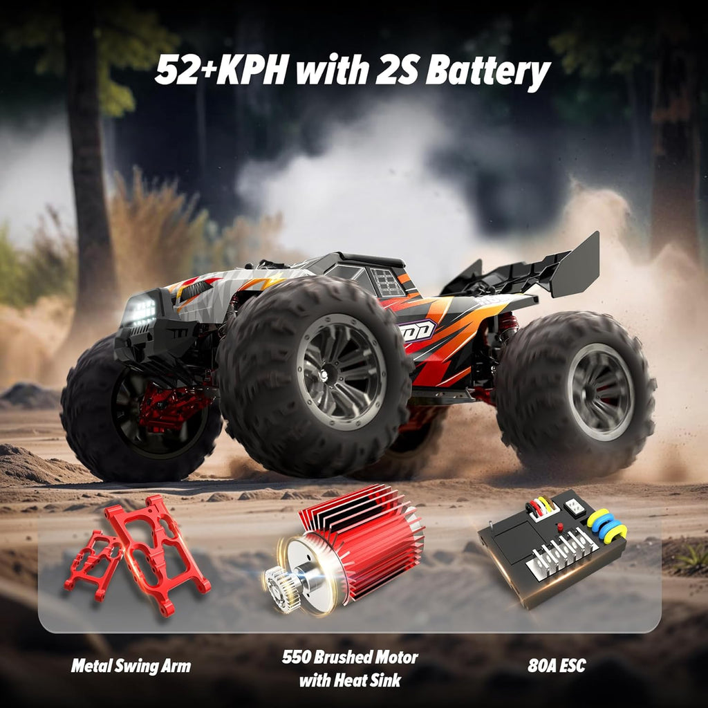 1:10 Scale 48+ KMH Remote Control Car & 1:14 Fast 52+ KMH High Speed RC Truck U760